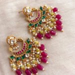 Pachi Kundan Statement Earrings