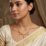 Classic Cz Gold-Tone Dokiya Necklace With Oval Pendant