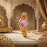 Peacock Heritage Gold Watch For Women – Royal Ethnic Luxury Timepiece