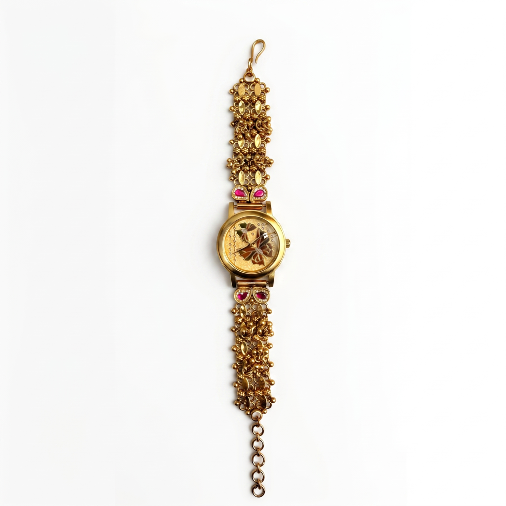 crimson-butterfly-enamel-gold-dial-watch-4