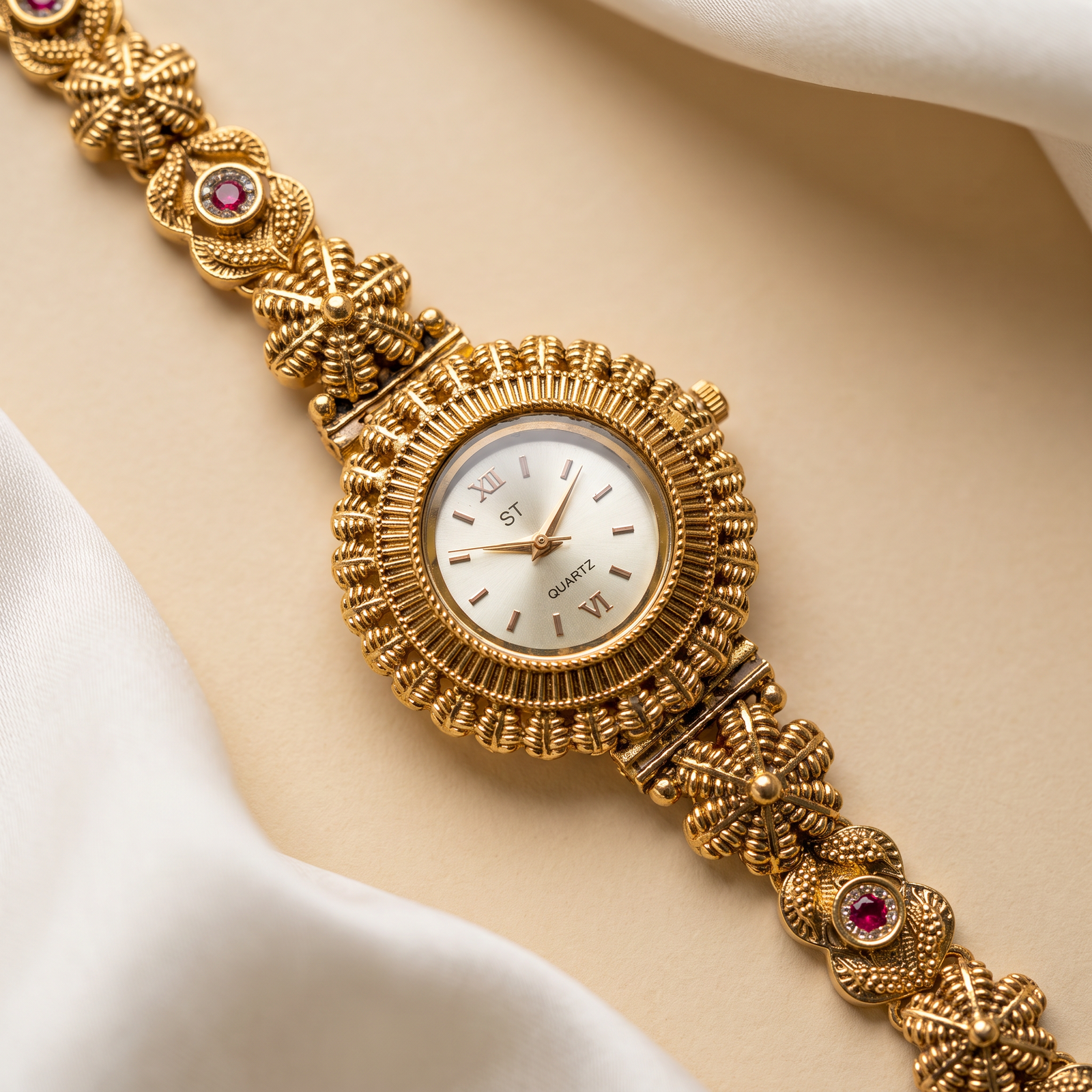 Antique Bracelet Watch for Women - White Dial
